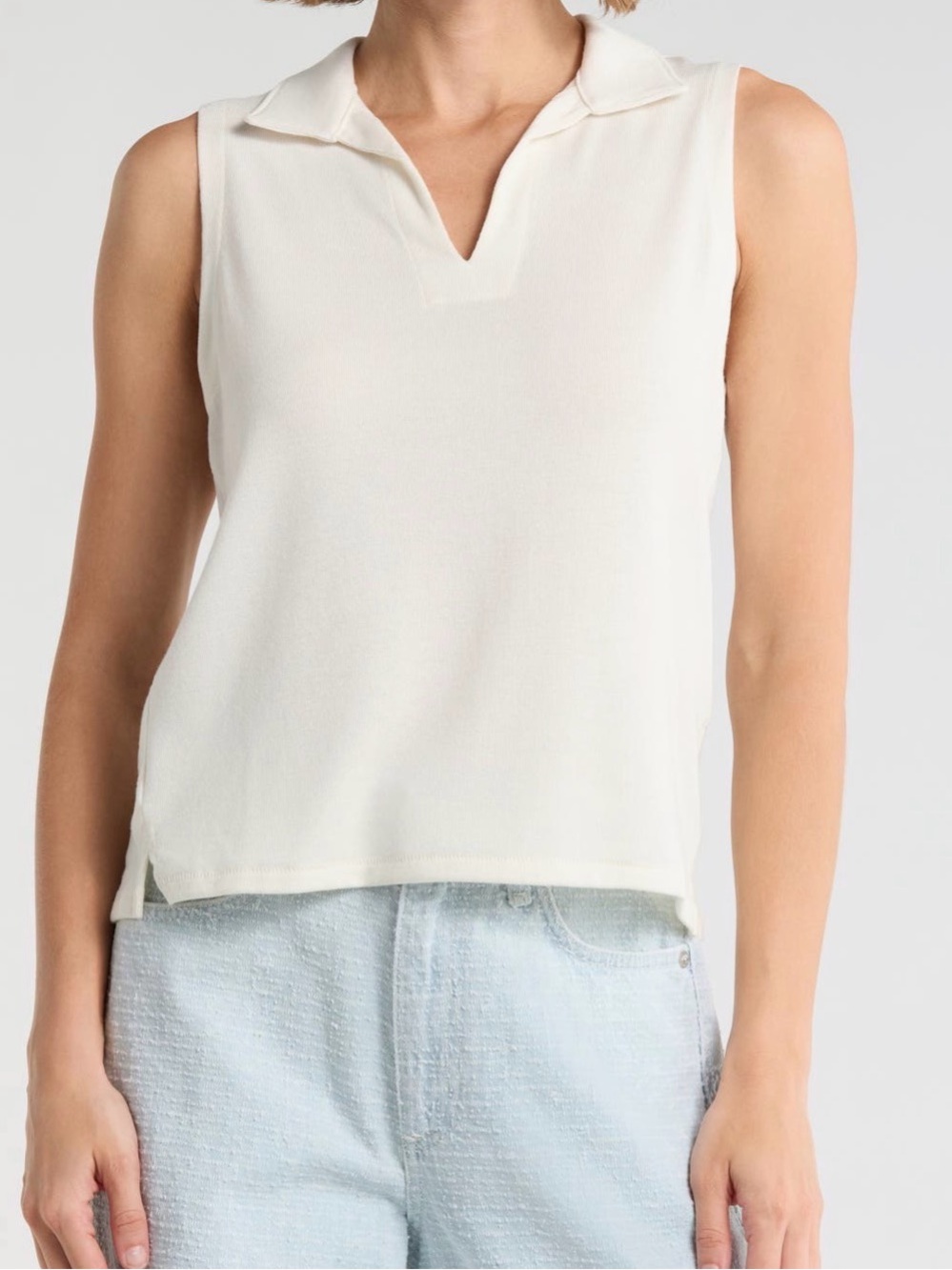 Rag & Bone Sleeveless Polo Tank